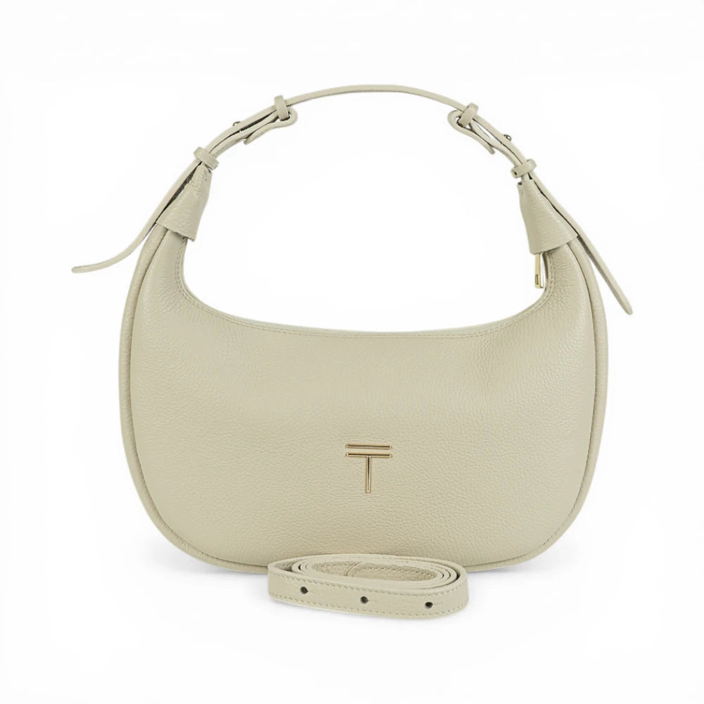 Geanta din piele naturala Crem Moon Medium