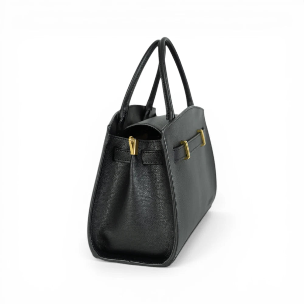 Geanta din piele naturala Black Delle Maxi