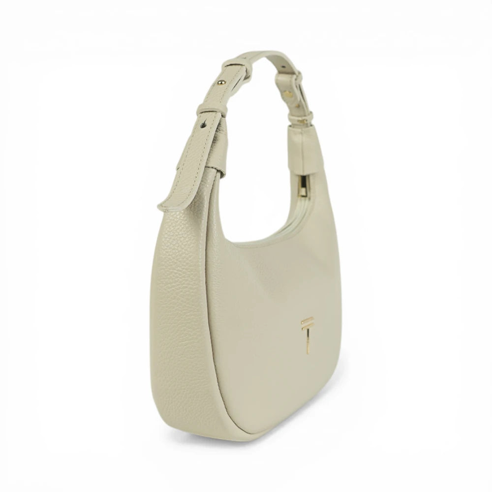 Geanta din piele naturala Crem Moon Medium