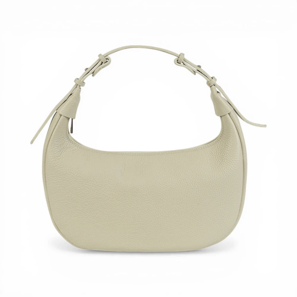 Geanta din piele naturala Crem Moon Medium
