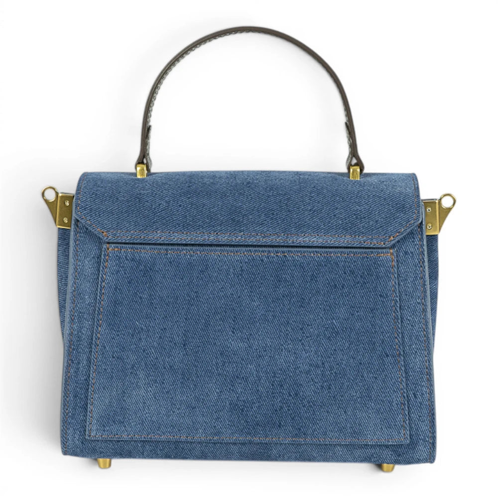 Geanta din piele naturala Suede BLUG Ming MINI POLINE editie limitata