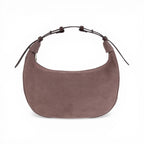 Geanta din piele naturala Roz royal Suede Moon Medium