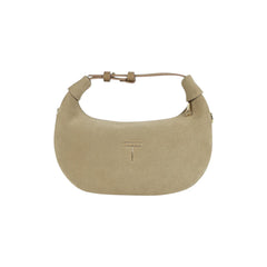 Geanta din piele naturala Cappuccino Suede Mini Moon