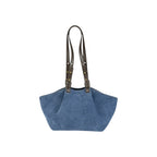 Geanta din piele naturala Suede Blug Santorini ESTELLE Mini