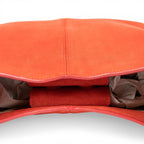 Geanta din piele naturala Rosu suede Thianna