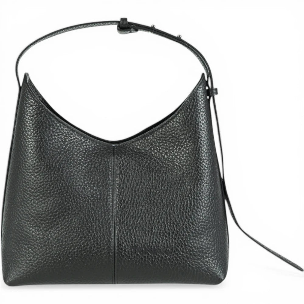 Geanta din piele naturala Black Thianna Imagine principală a produsului