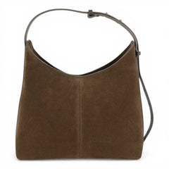 Geanta din piele naturala Chocolate suede Thianna
