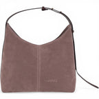 Geanta din piele naturala Royal pink suede Thianna