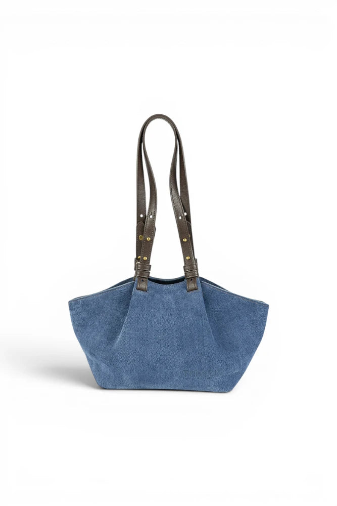 Geanta din piele naturala Suede BLUG Ming  ESTELLE Mini -Editie speciala Imagine principală a produsului