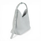 Geanta din piele naturala Alb murdar/ grey Thianna