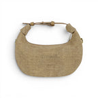 Geanta din piele naturala Blug Cappuccino suede Mini Moon
