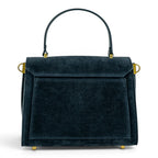 Geanta din piele naturala BLUG Denim suede MINI POLINE editie limitata
