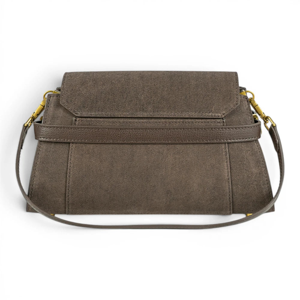 Geanta din piele naturala suede BLUG Praline Bella