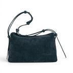 Geanta din piele naturala BLUG Denim  suede  London