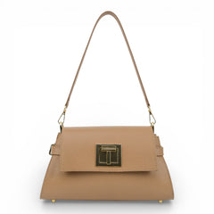 Geanta din piele naturala Mocca Mousse Bella