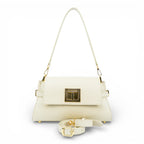 Geanta din piele naturala Crem Bella