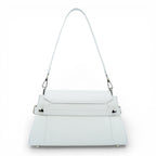 Geanta din piele naturala Alb Bella