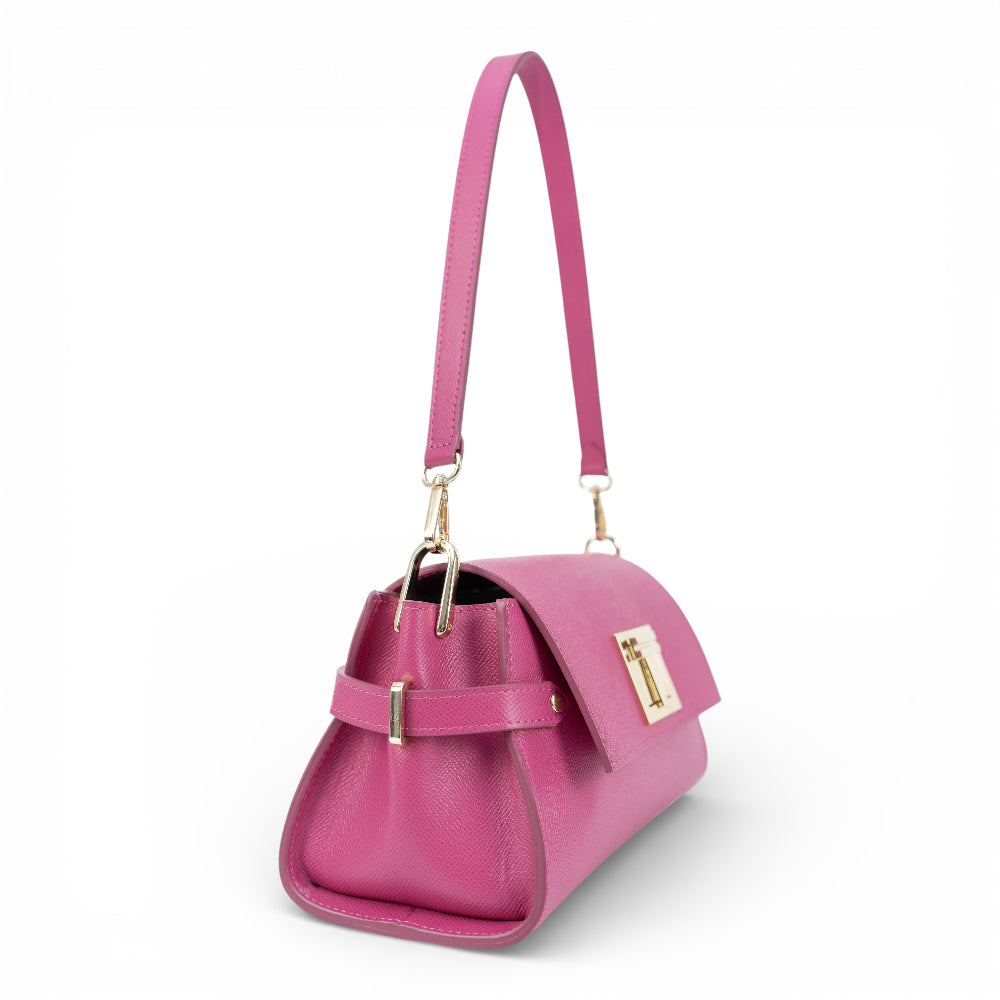 Geanta din piele naturala Fuxia Bella