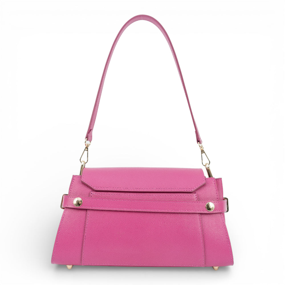 Geanta din piele naturala Fuxia Bella
