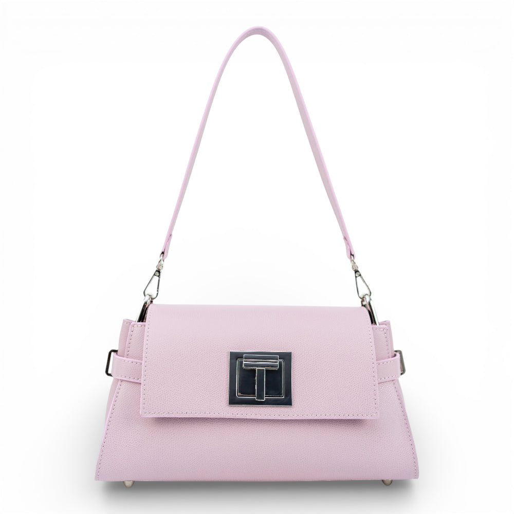 Geanta din piele naturala Roz Bella Imagine principală a produsului