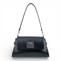 Geanta din piele naturala Negru Bella