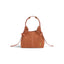 Geanta  din piele Suede Terracota Micro Boucle