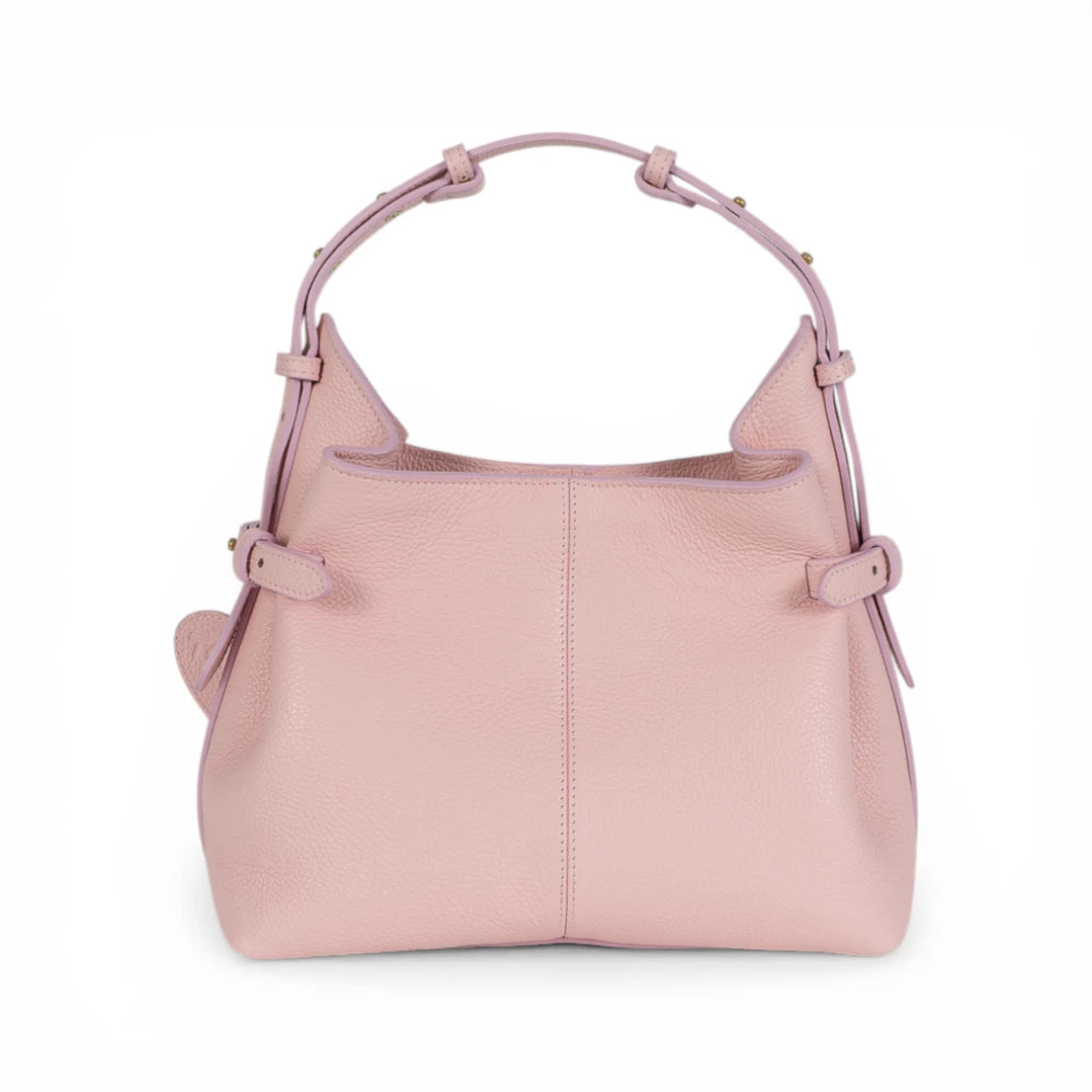 Geanta  din piele Bizonata Strawberry mousse Medium Boucle