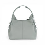 Geanta  din piele Bizonata Ice Grey Medium Boucle