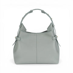 Geanta  din piele Bizonata Ice Grey Medium Boucle