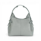 Geanta  din piele Bizonata Ice Grey Medium Boucle