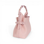 Geanta  din piele Bizonata Strawberry mousse Medium Boucle