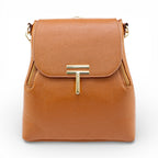 Rucsac din piele naturala pentru femei 2 in 1  Camel Smart