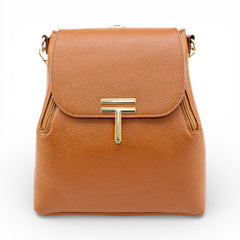 Rucsac din piele naturala pentru femei 2 in 1  Camel Smart