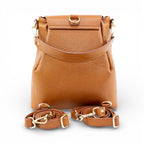 Rucsac din piele naturala pentru femei 2 in 1  Camel Smart