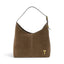 Geanta din piele naturala Suede Chocolate Thianna