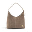 Geanta din piele naturala Suede Capuccino Thianna