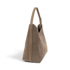 Geanta din piele naturala Suede Capuccino Thianna