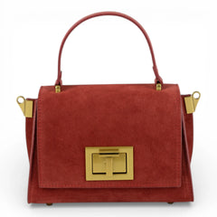 Geanta din piele naturala Blood Suede MICRO POLINE