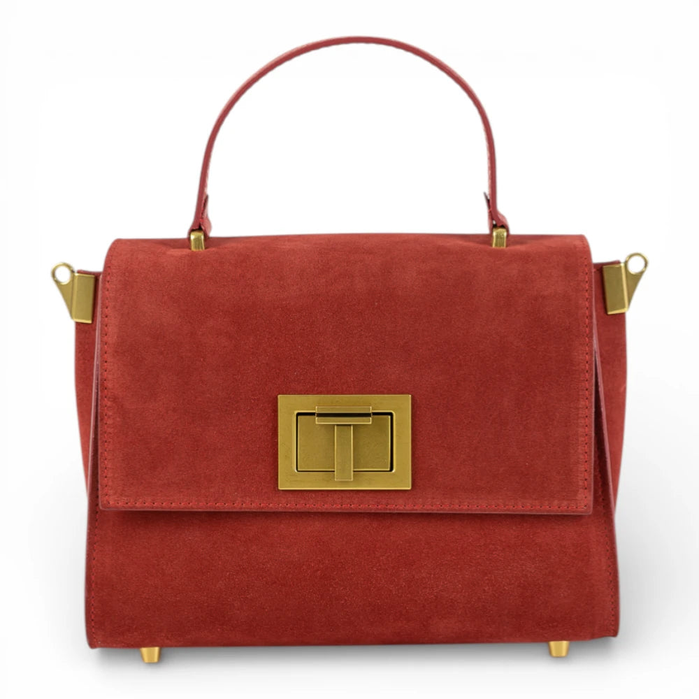 Geanta din piele naturala Blood Suede MINI POLINE