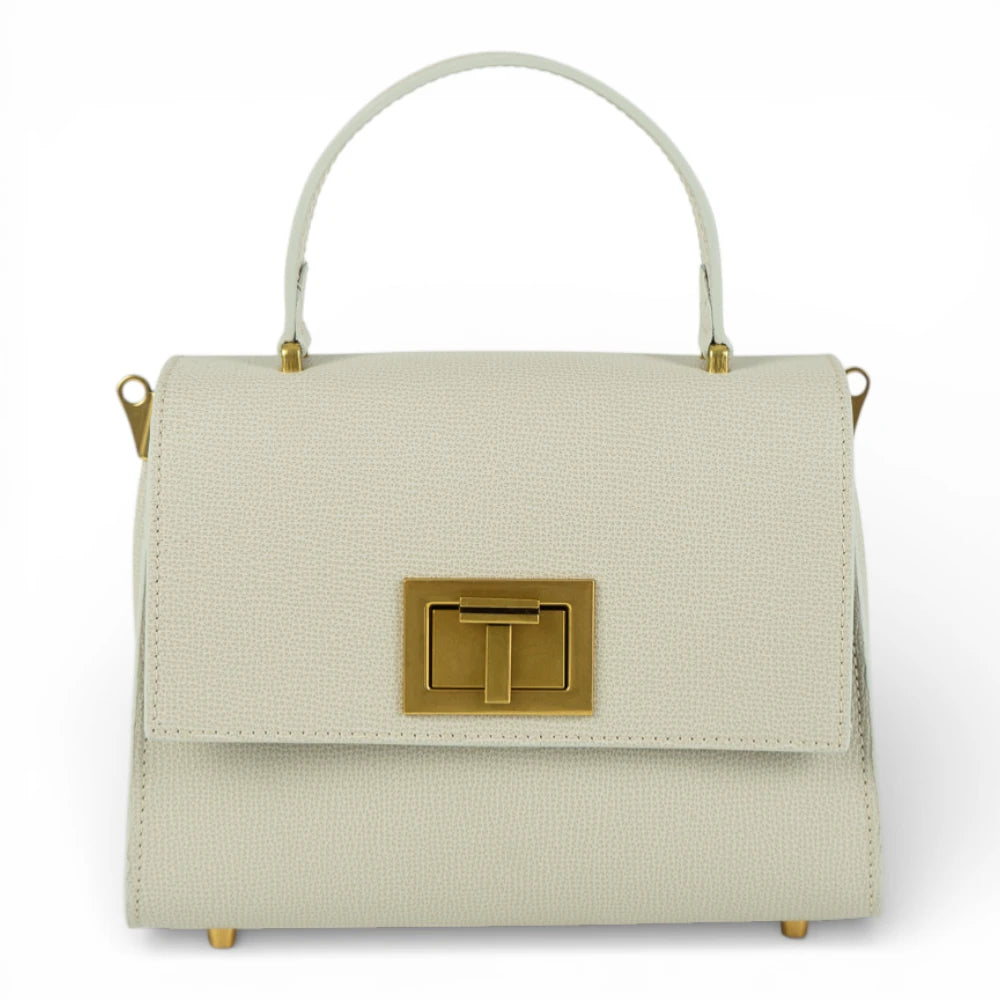 Geanta din piele naturala Cloud dancer parmellato MINI POLINE Imagine principală a produsului