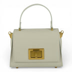 Geanta din piele naturala Cloud dancer parmellato MICRO POLINE