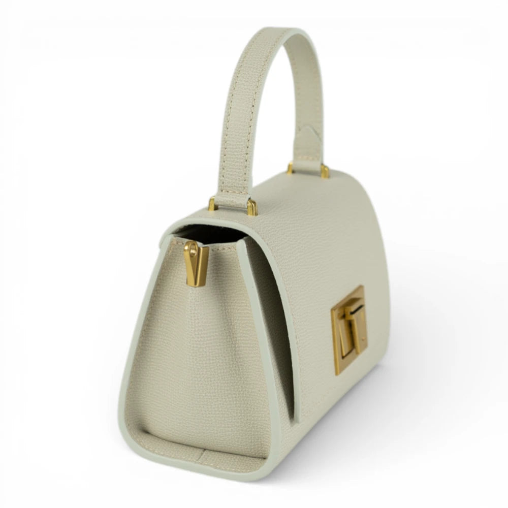 Geanta din piele naturala Cloud dancer parmellato MICRO POLINE