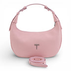 Geanta din piele naturala Roz pudrat Moon Medium