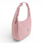 Geanta din piele naturala Roz pudrat Moon Medium