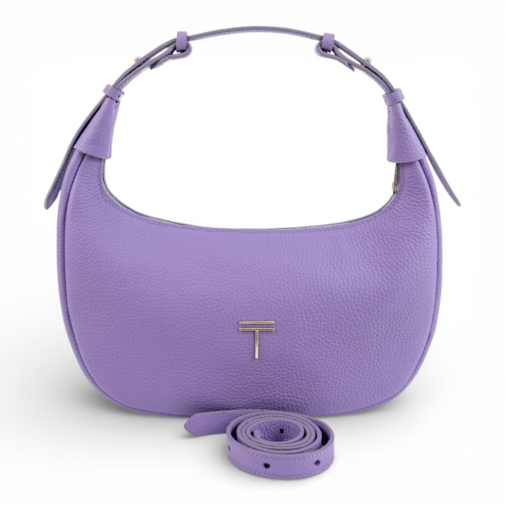 Geanta din piele naturala Mov Moon Medium