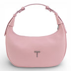 Geanta din piele naturala Roz pudrat Moon Medium