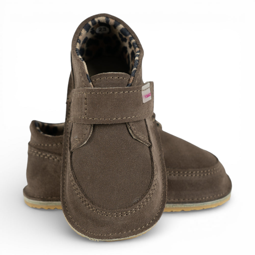 Ghete barefooot din piele naturala Praline Suede Imagine principală a produsului