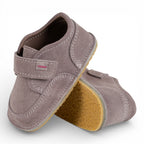 Ghete barefooot din piele naturala Roz pudrat Suede