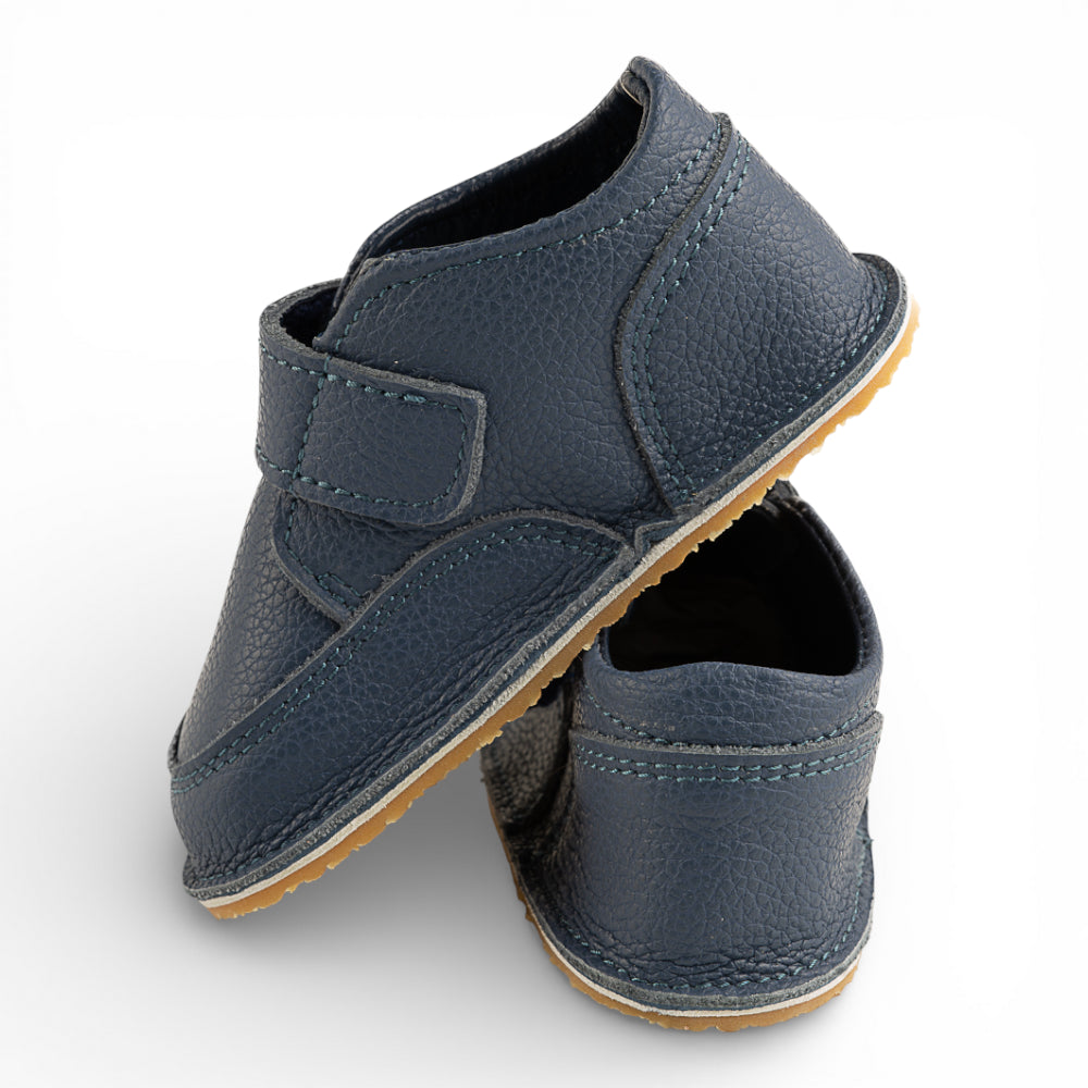 Ghete barefooot din piele naturala Bleumarin