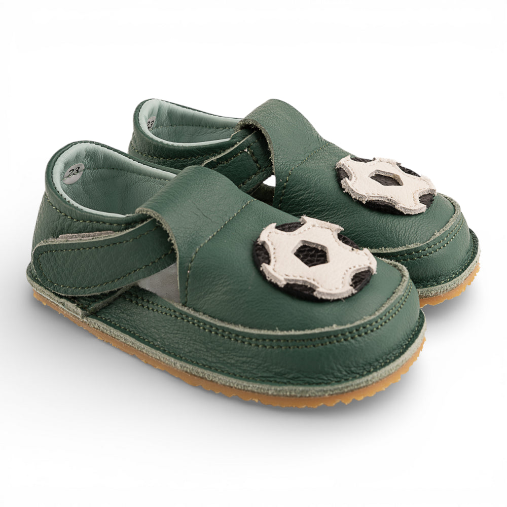 Pantofi barefoot din piele naturala Turcoaz Minge Imagine secundară a produsului